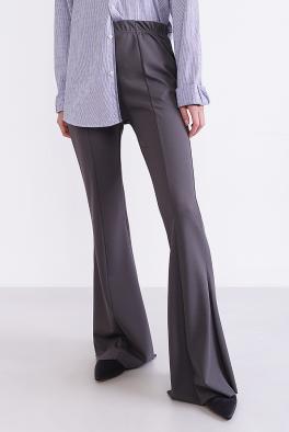 Брюки Брюки клеш Coolples Moda серые