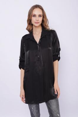 Блузка Удлиненная блуза черного цвета от MC Station