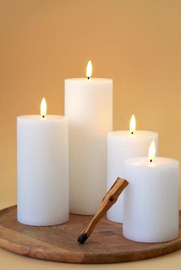 Свечи Набор светодиодных рифленых свечей из 4 штук с пультом управления