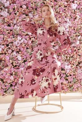 Платье Розовое платье в пол в цветочный принт от Vero Moda