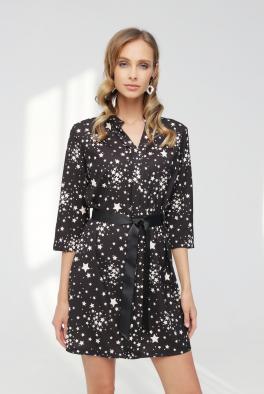Платье Легкое платье черного цвета со звездами от Z ONE