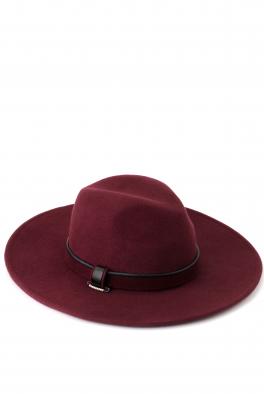 Шляпа Фетровая шляпа винного цвета от Saint MAEVE