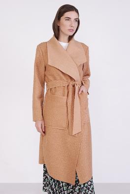 Пальто Пальто-халат с поясом от Fashion Moda