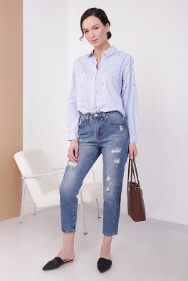 Джинсы Модные укороченные джинсы от Angelica Denim
