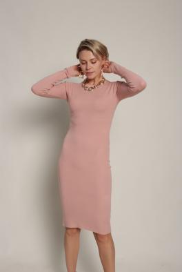 Платье Розовое обтягивающее платье до колен от Bluoltre