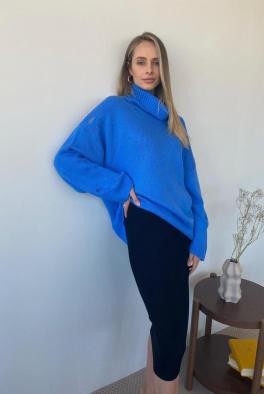 Комплект Комплект из свитера с головным убором синего цвета от ZATTANI