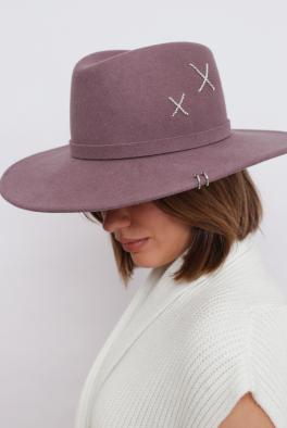 Шляпа Лавандовая стильная фетровая шляпа от Saint MAEVE