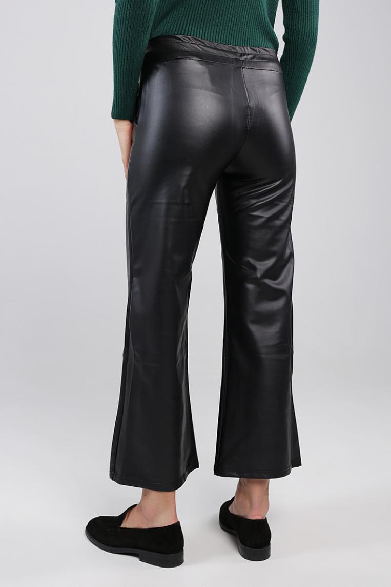 Кожаные укороченные брюки клеш от California \u0026 Miss купить за 2900 рубK-3161 в интернет-магазине fabzone.ru