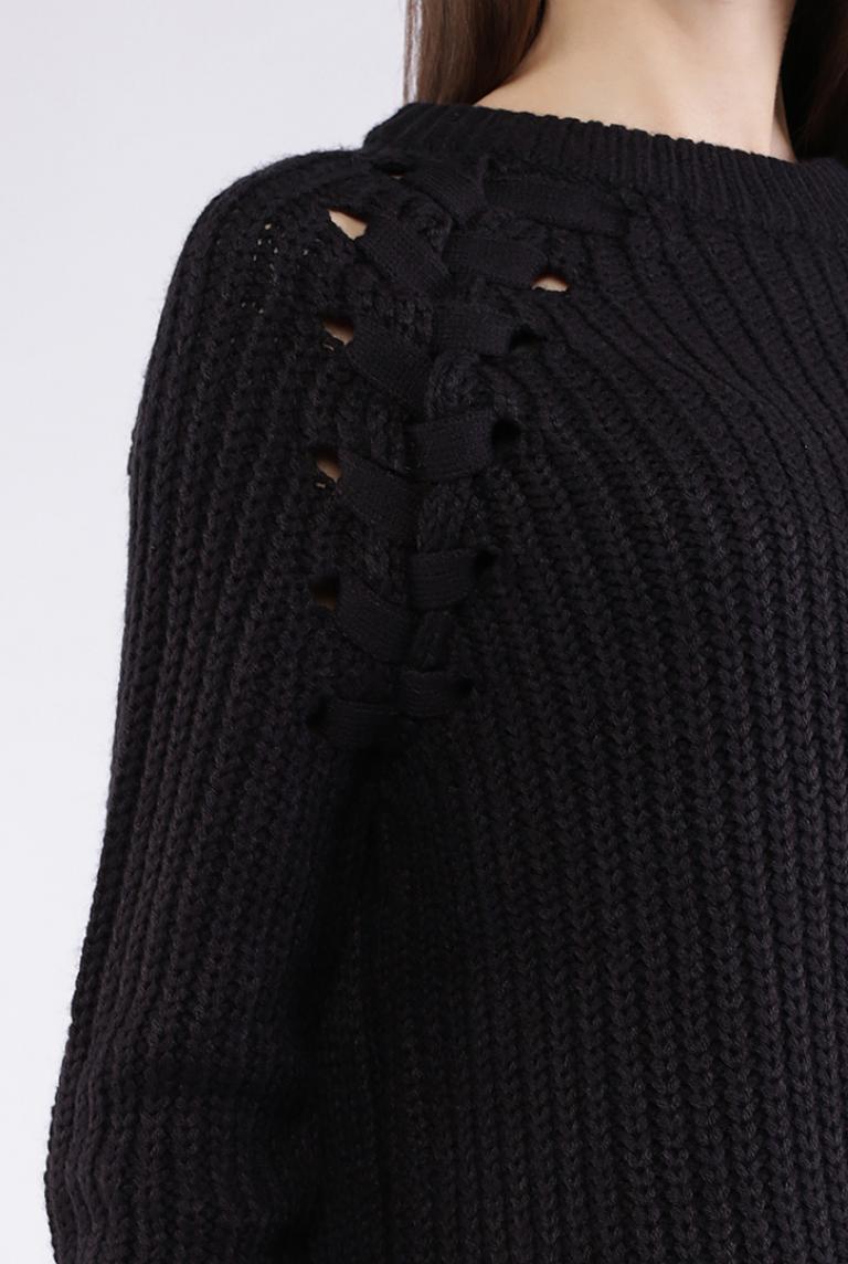 Теплый свитер Ada Gatti черного цвета