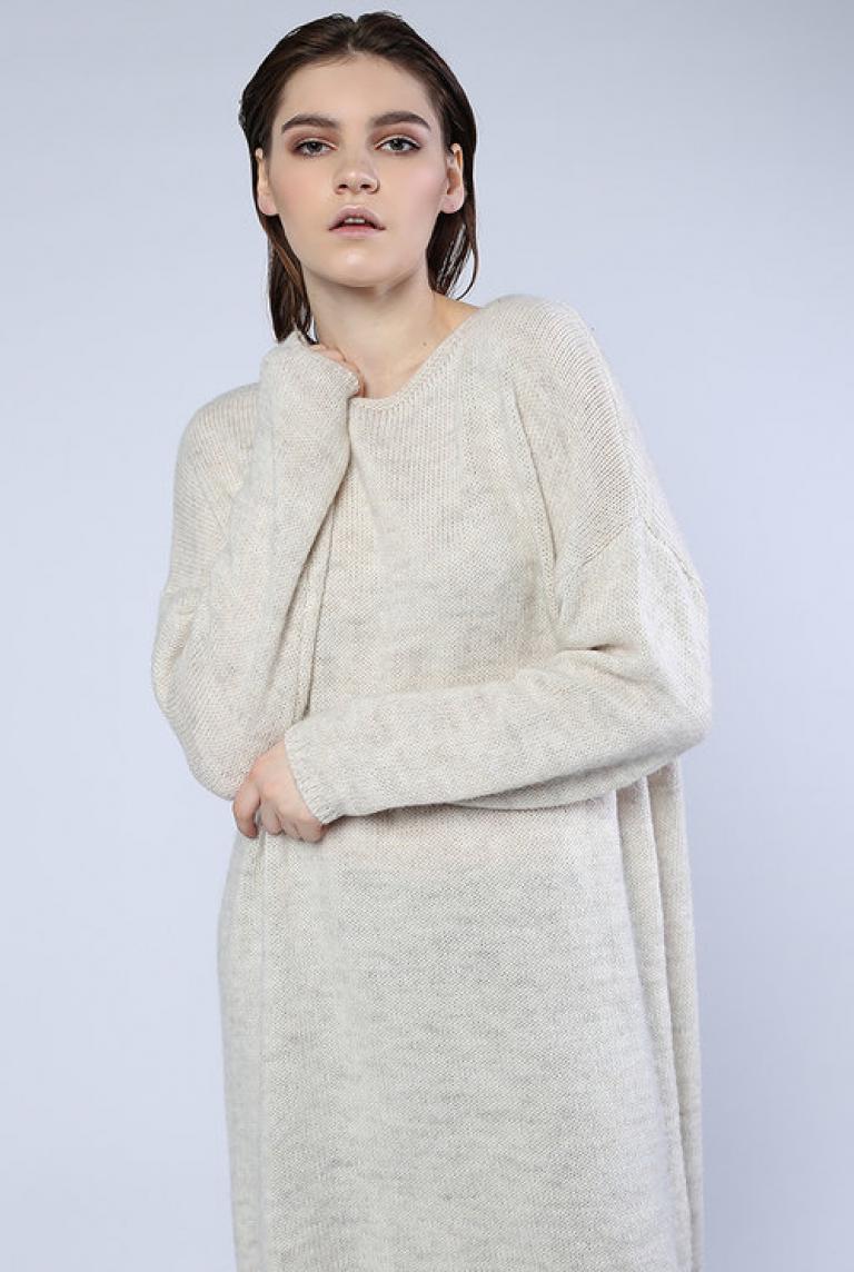 Платье-свитер Altamira молочного цвета
