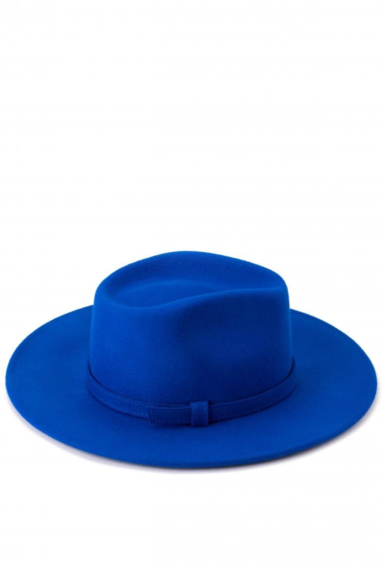 Синяя фетровая шляпа от Saint MAEVE