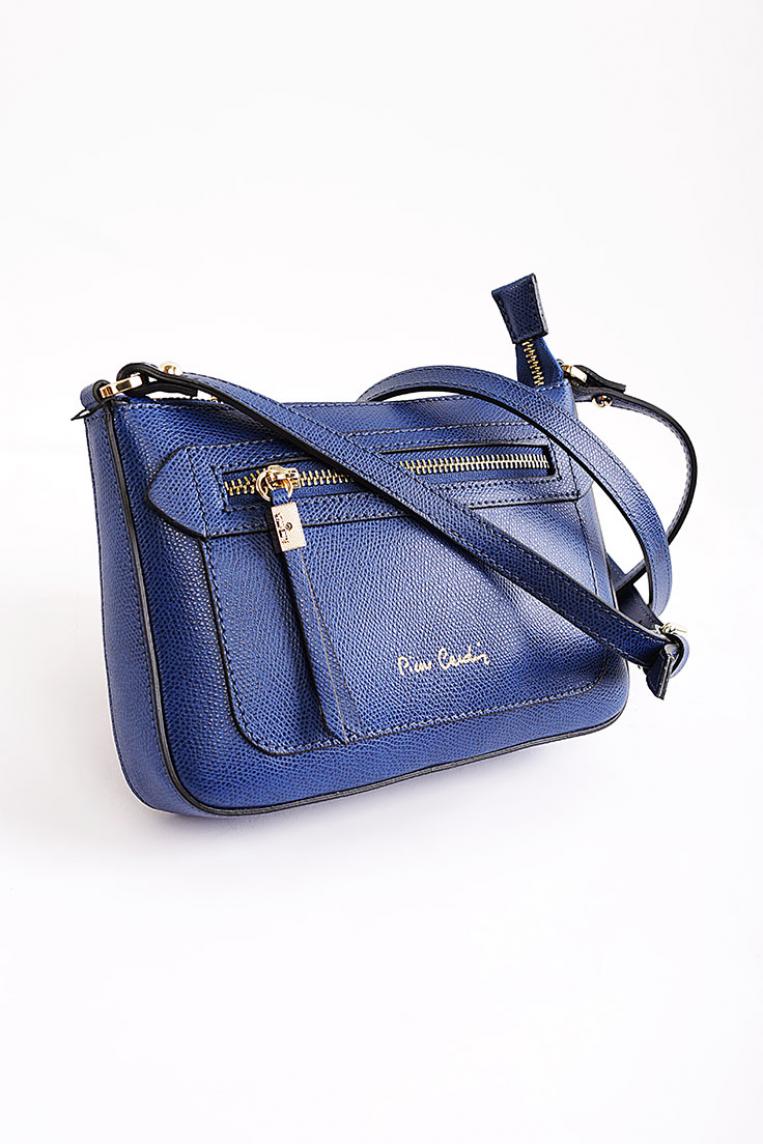 Стильная синяя сумка Pierre Cardin