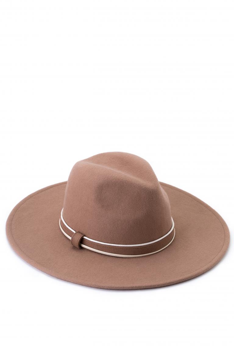 Фетровая шляпа темно-бежевого цвета от Saint MAEVE