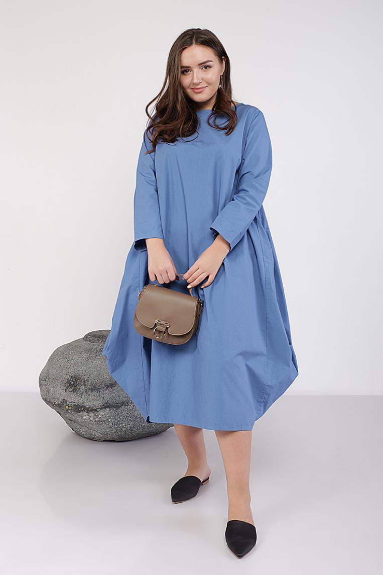 Синее широкое платье от Wendy Trendy