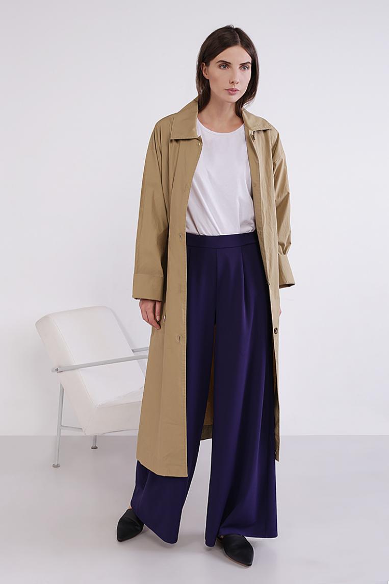 Широкие брюки Coolples Moda фиолетовые