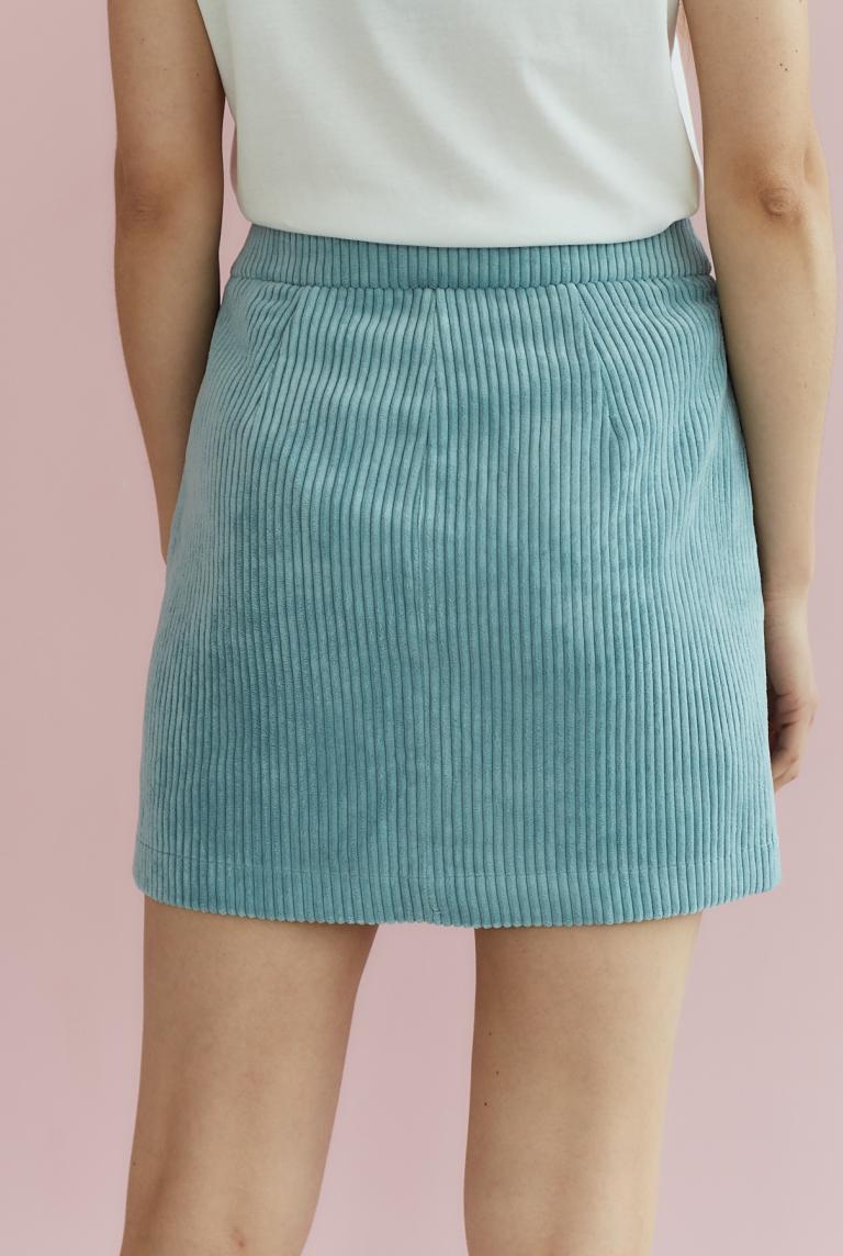 Голубая юбка в рубчик от Vero Moda