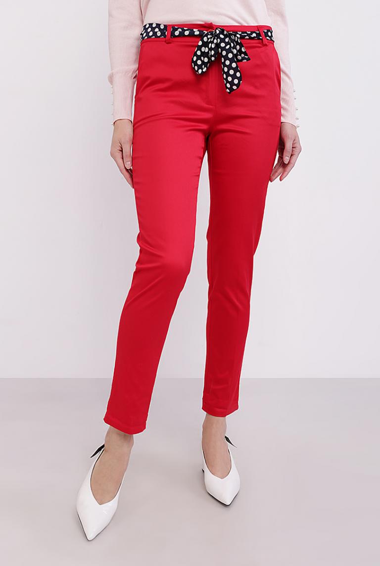Красные брюки с поясом от Civico-8 