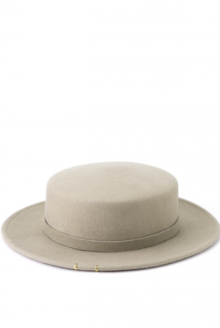 Фетровая шляпа оливкового цвета от Saint MAEVE