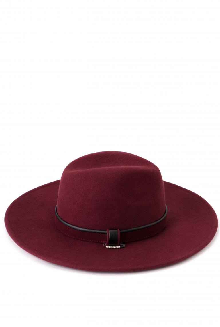 Фетровая шляпа винного цвета от Saint MAEVE