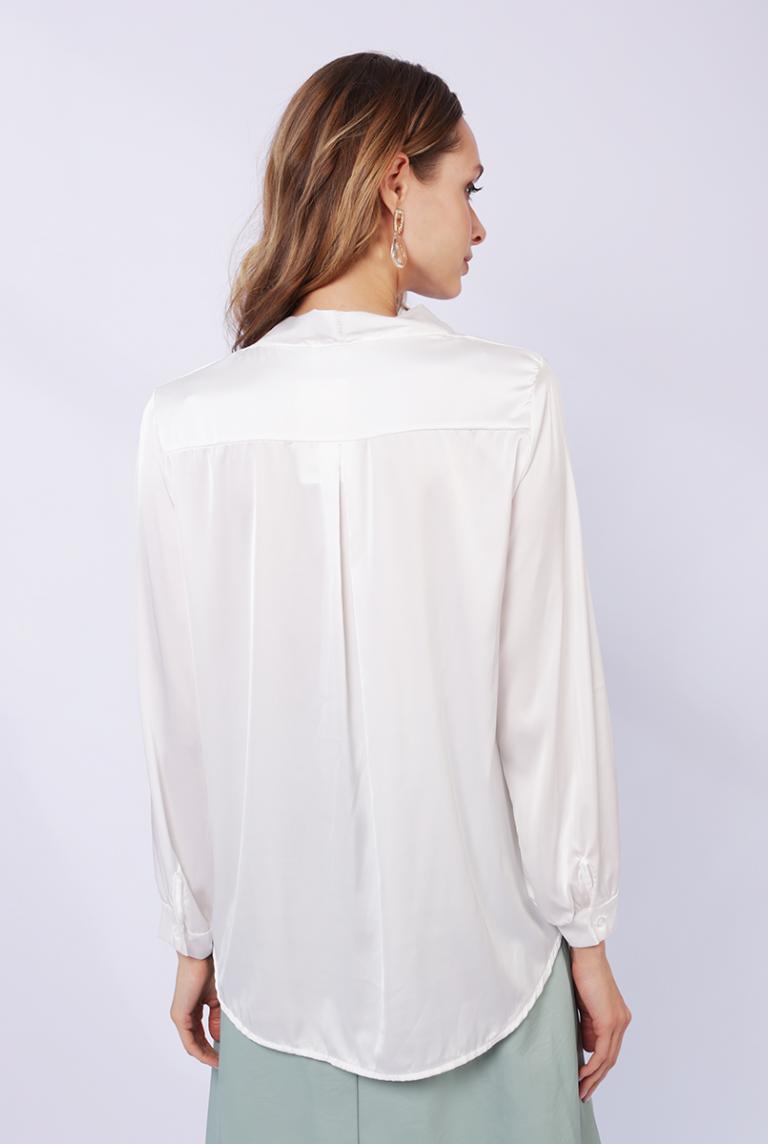 Классическая блуза с v-образным вырезом от Coolples Moda