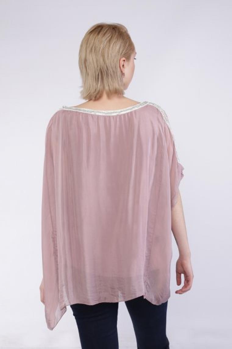 Безразмерная блуза Fashion розовая