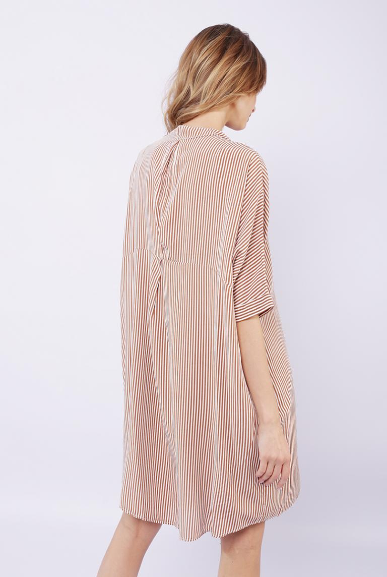 Платье-рубашка в коричневую полоску от ZETA OTTO