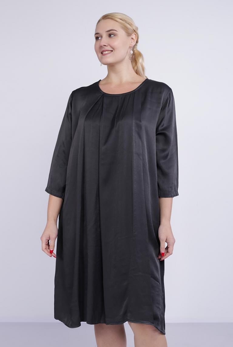 Легкое платье от Stella Milani темно-серого цвета