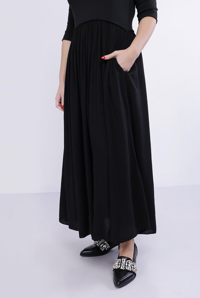 Платье черного цвета Stella Milani в пол